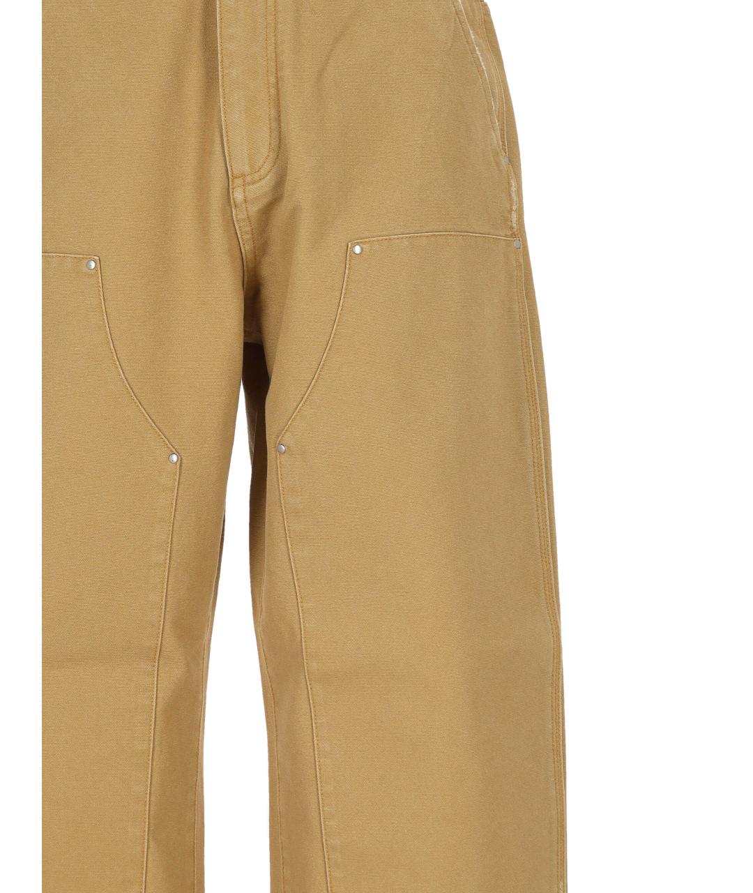 REPRESENT Бежевые хлопковые повседневные брюки, фото 2