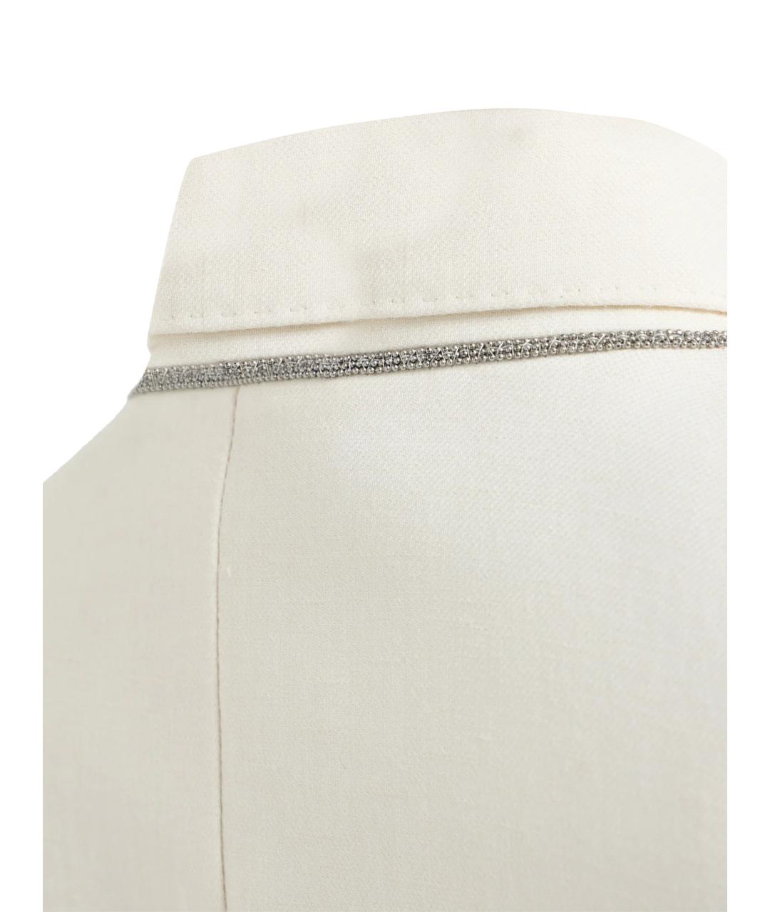 BRUNELLO CUCINELLI Белый вискозный жакет/пиджак, фото 3