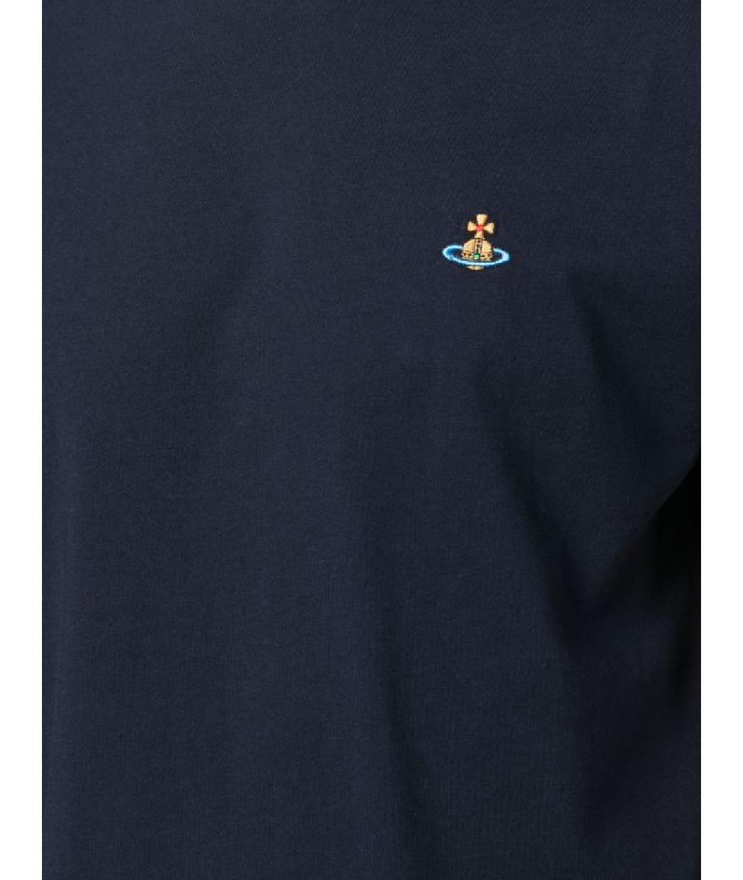 VIVIENNE WESTWOOD Синяя хлопковая футболка, фото 2