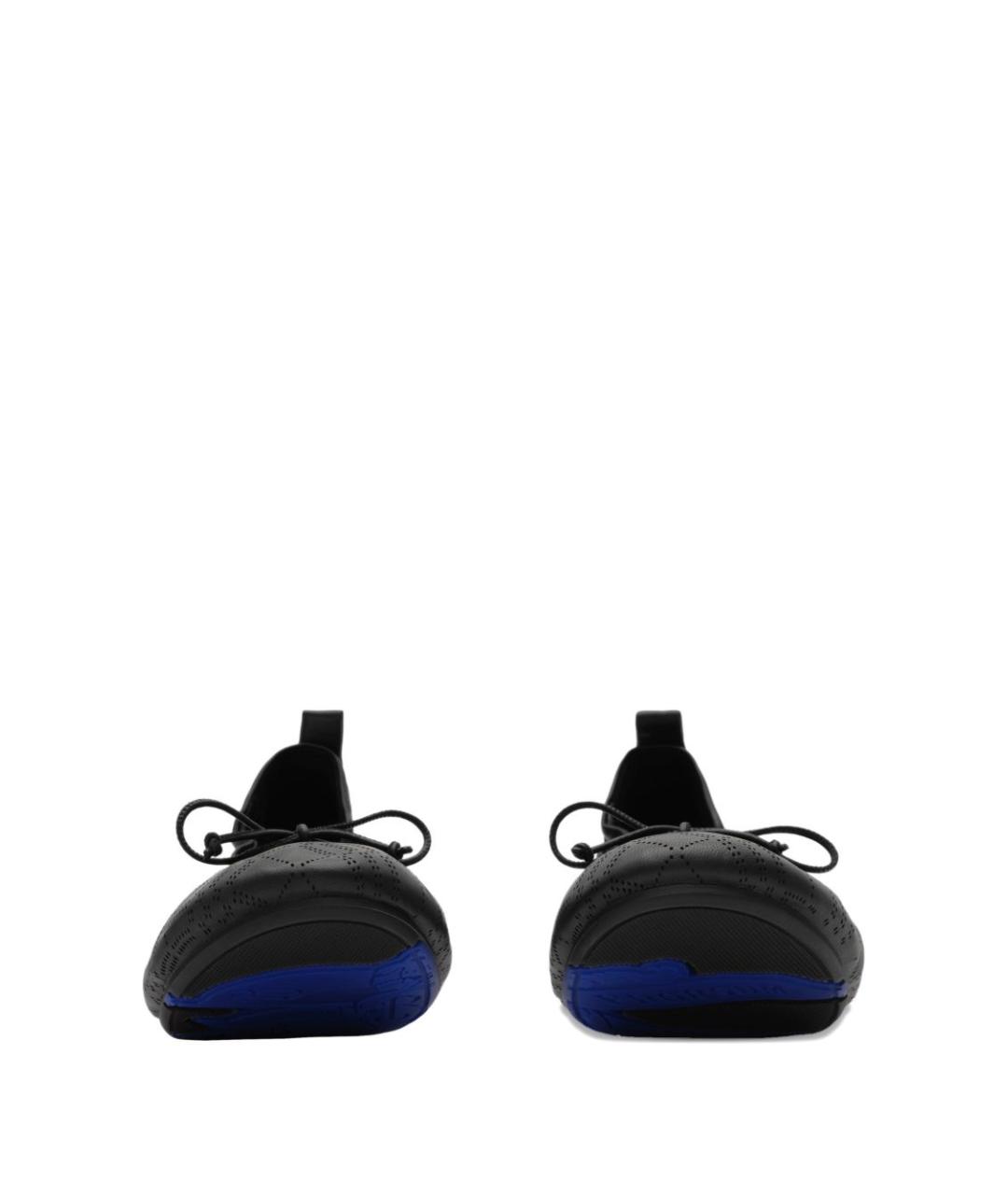 BURBERRY Черные кожаные балетки, фото 3