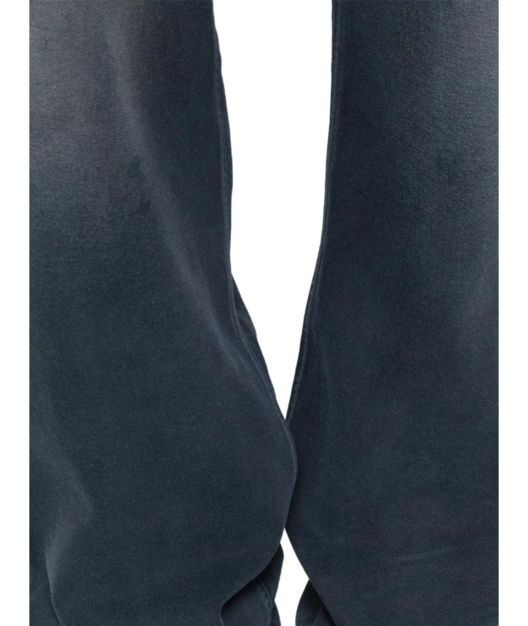 BALENCIAGA Синие хлопковые прямые джинсы, фото 2