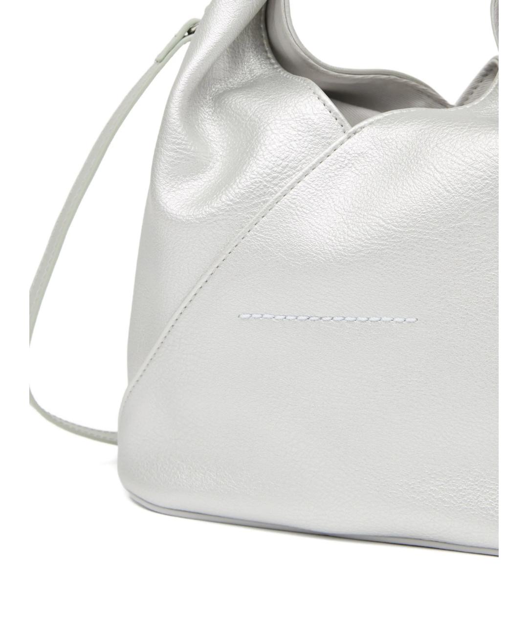 MM6 MAISON MARGIELA Серебряная сумка через плечо из искусственной кожи, фото 2