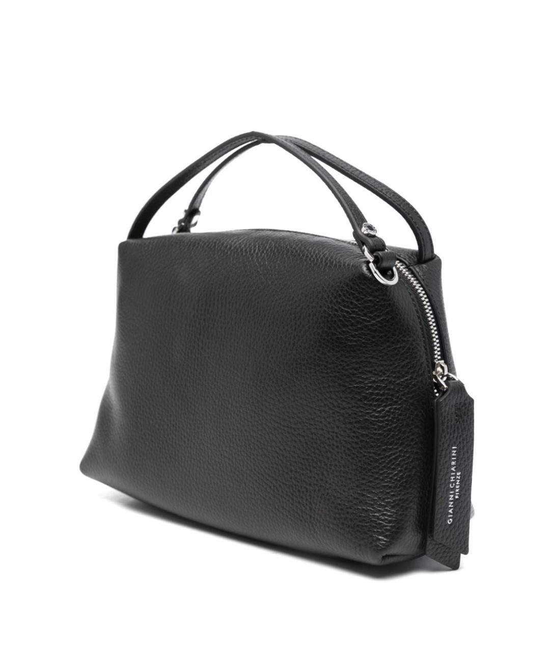 Gianni Chiarini Черная кожаная сумка тоут, фото 2