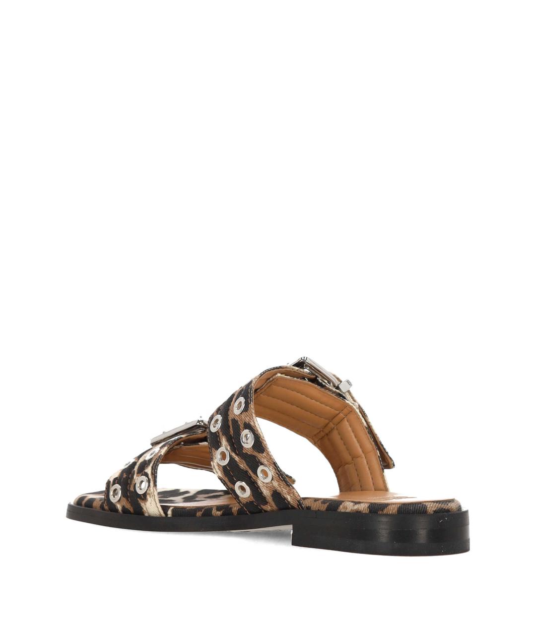 GANNI Мульти текстильные сандалии, фото 3