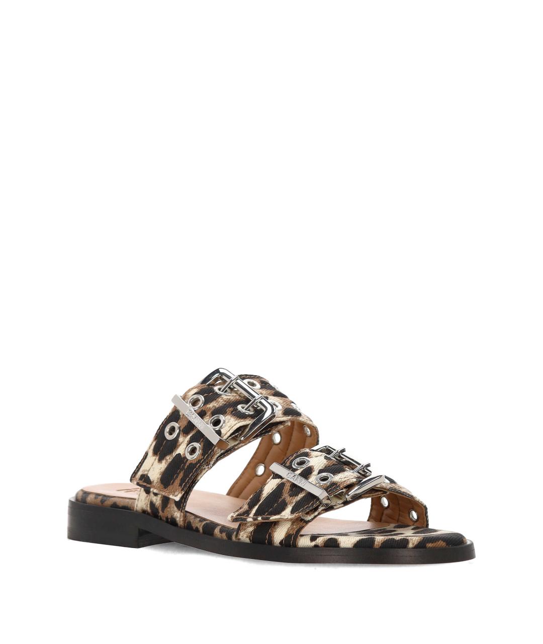 GANNI Мульти текстильные сандалии, фото 2