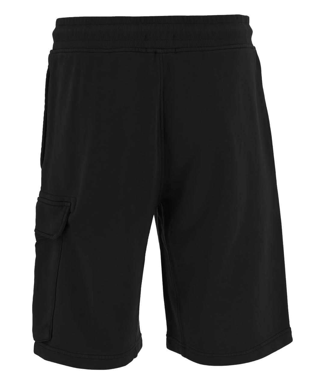 CP COMPANY Черные хлопковые шорты, фото 3