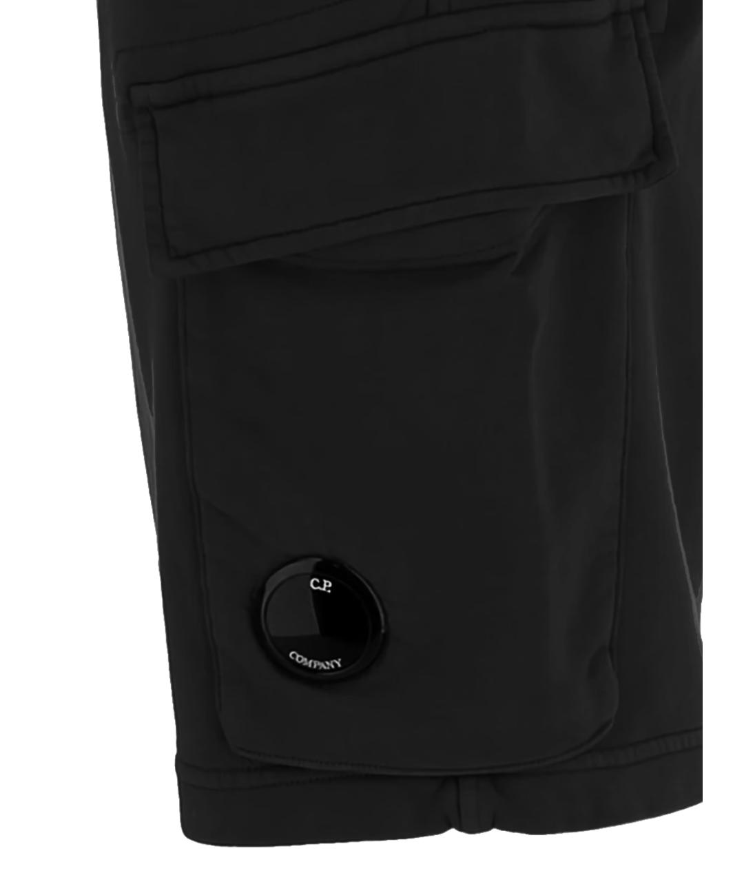 CP COMPANY Черные хлопковые шорты, фото 2