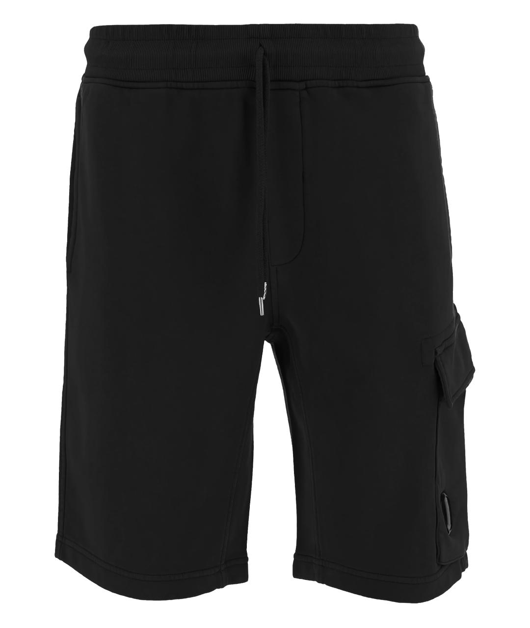 CP COMPANY Черные хлопковые шорты, фото 1