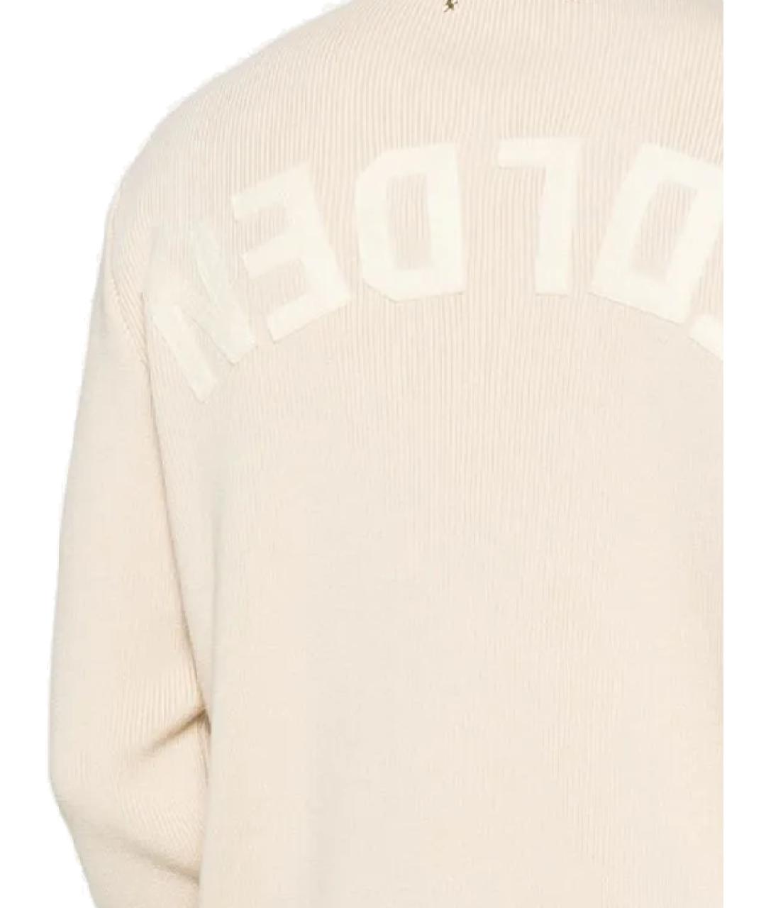 GOLDEN GOOSE DELUXE BRAND Бежевый хлопковый джемпер / свитер, фото 2