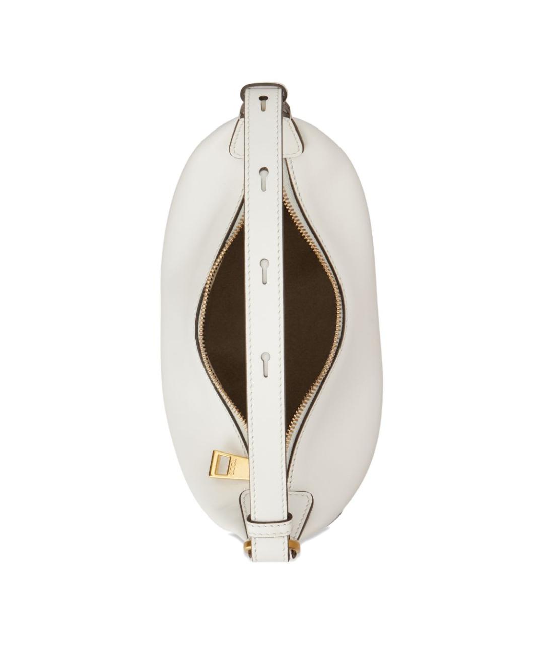 TOD'S Белая кожаная сумка через плечо, фото 4