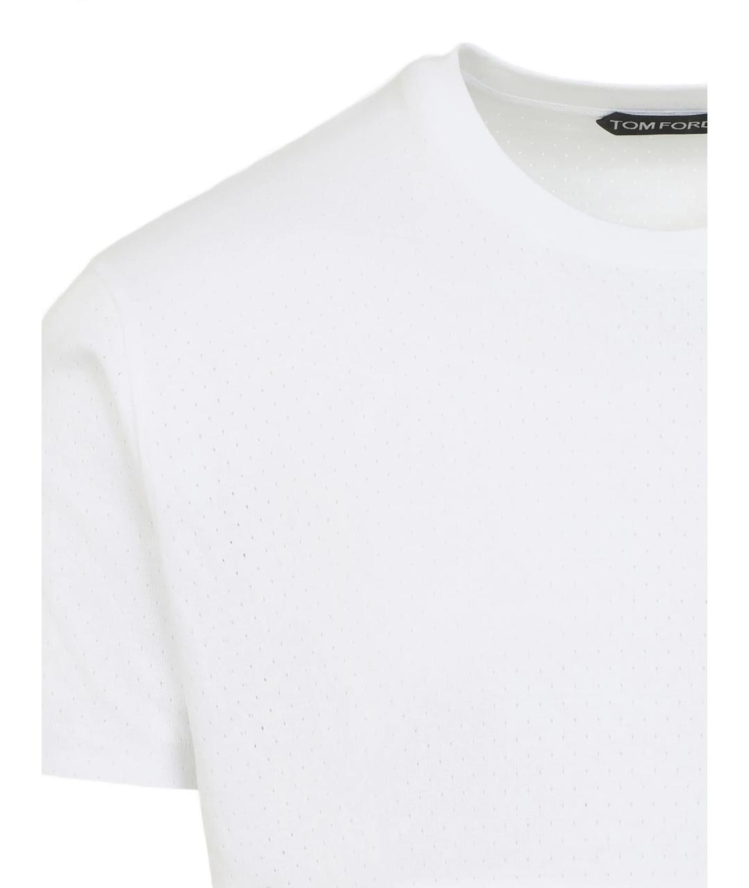 TOM FORD Белая хлопковая футболка, фото 2