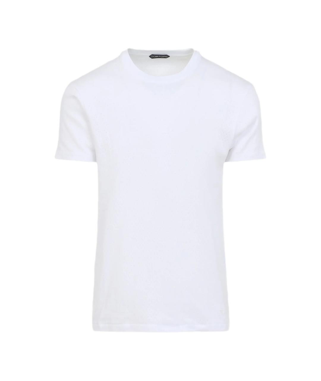 TOM FORD Белая хлопковая футболка, фото 1