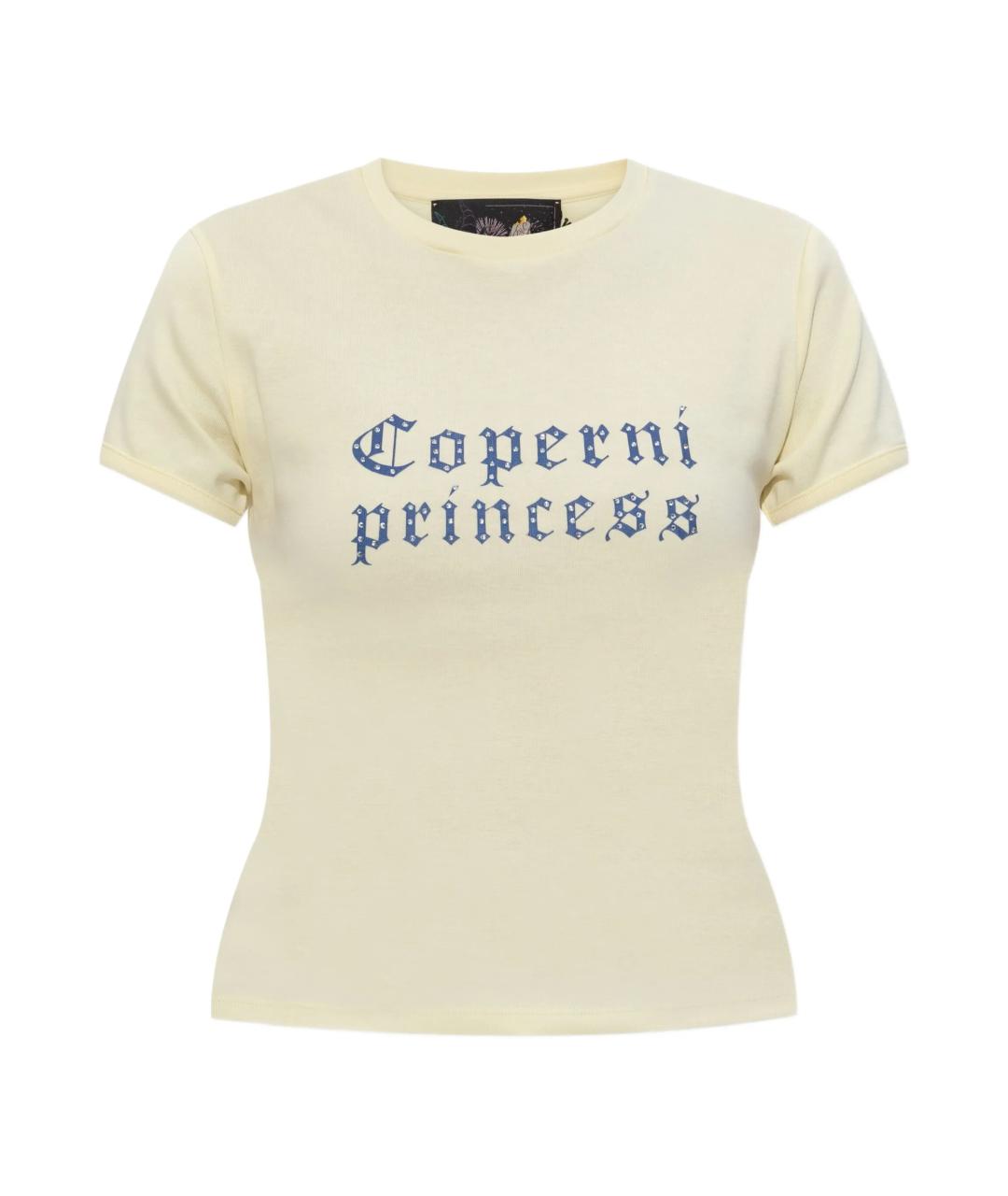 COPERNI Желтая хлопковая футболка, фото 1