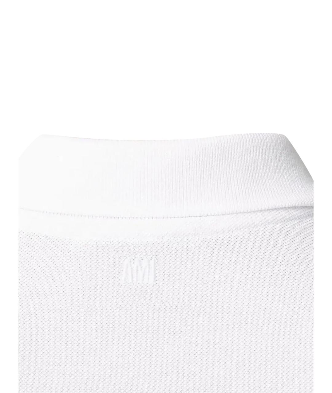 Ami Paris Белая хлопковая футболка, фото 3