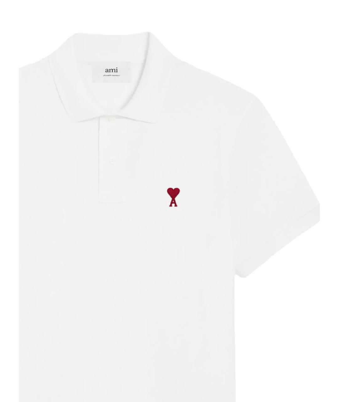 Ami Paris Белая хлопковая футболка, фото 2