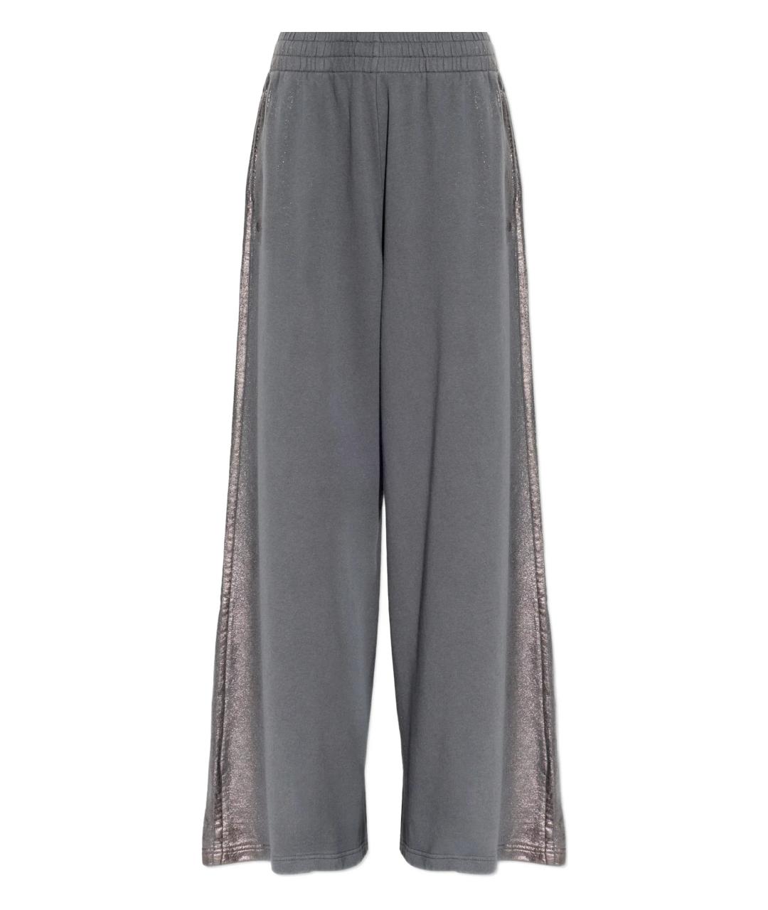 DIESEL Серые хлопковые прямые брюки, фото 1