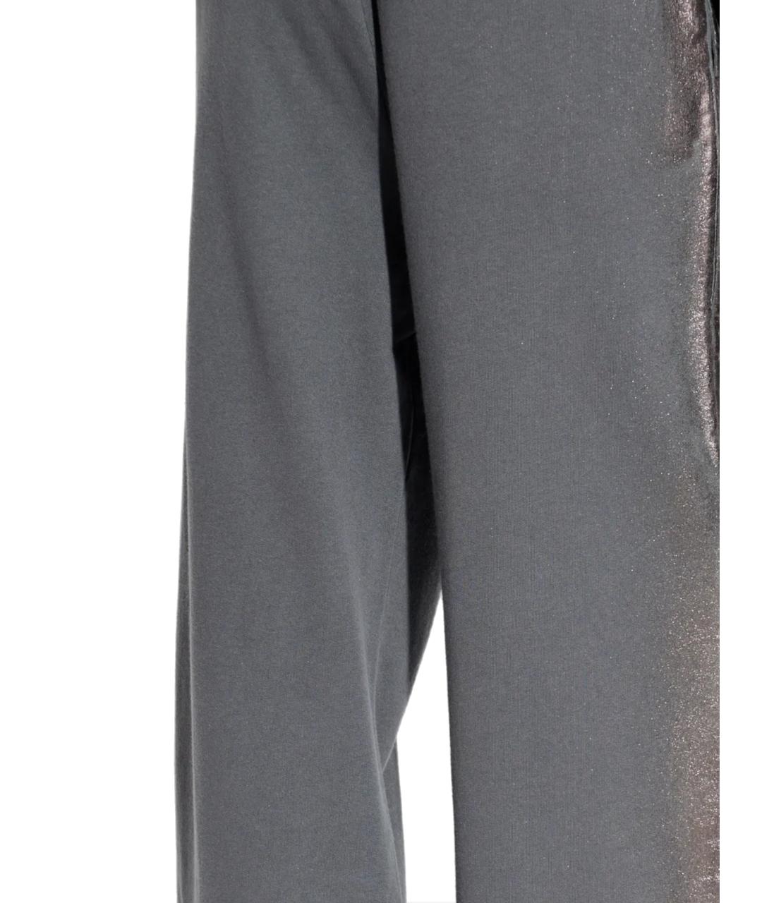 DIESEL Серые хлопковые прямые брюки, фото 3