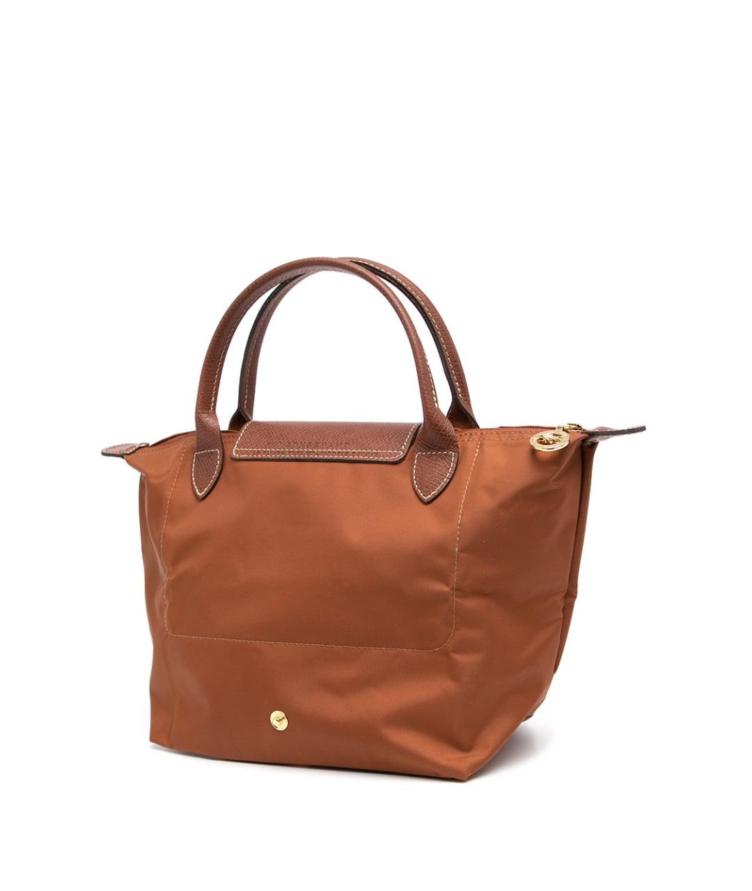 LONGCHAMP Коричневая тканевая сумка тоут, фото 2