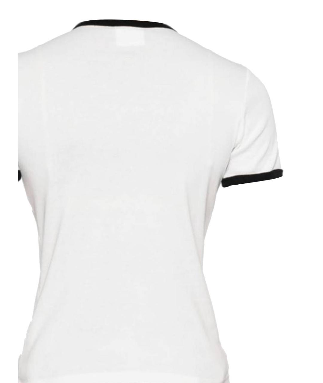 COURREGES Белая хлопковая футболка, фото 3