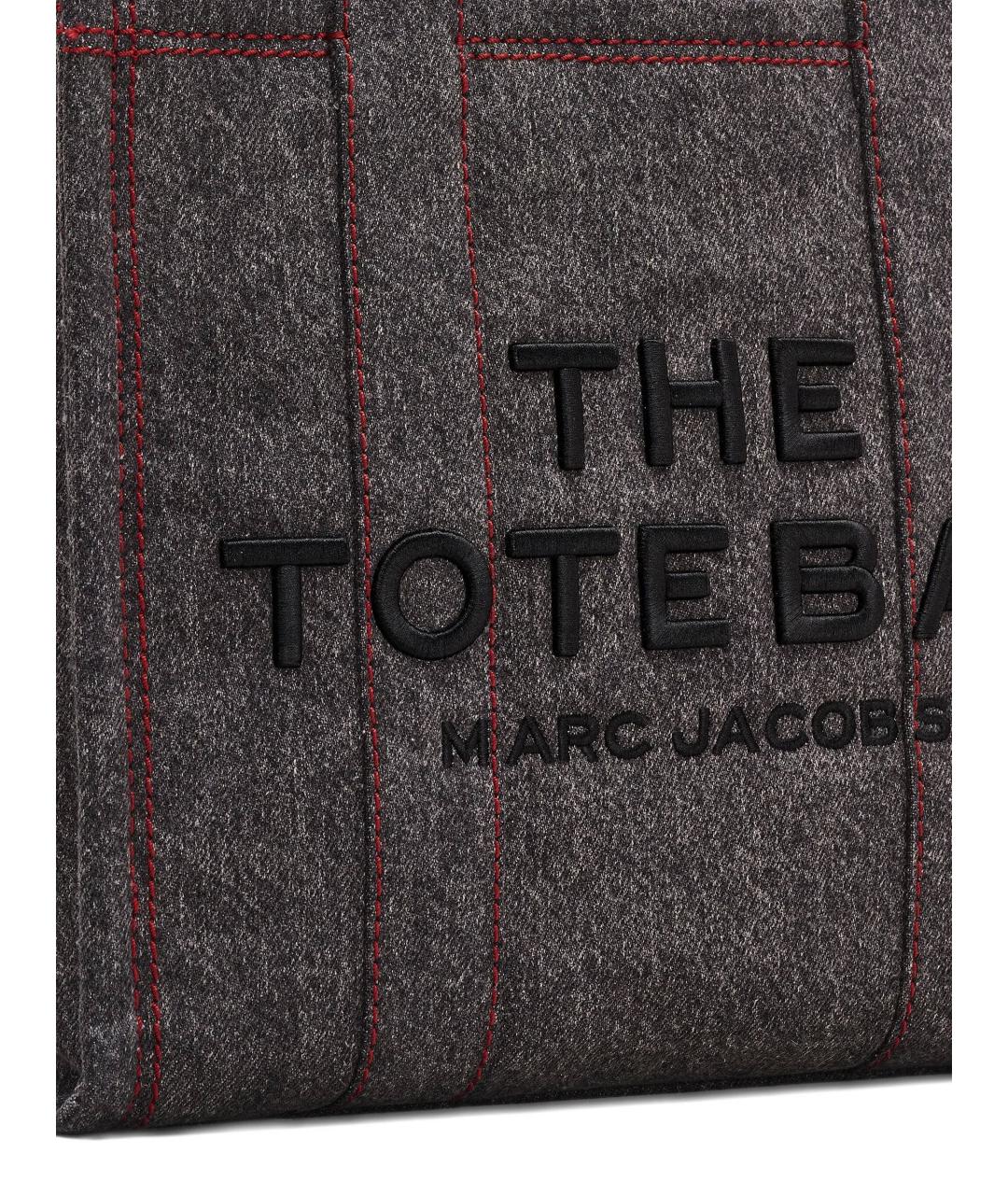 MARC JACOBS Черная деним сумка тоут, фото 3