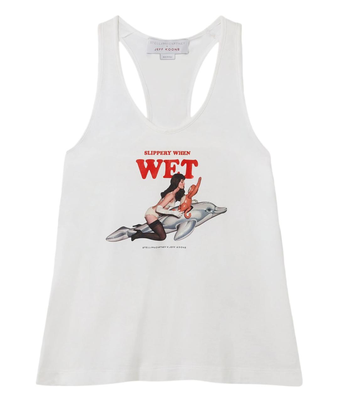 STELLA MCCARTNEY Белая хлопковая майка, фото 1