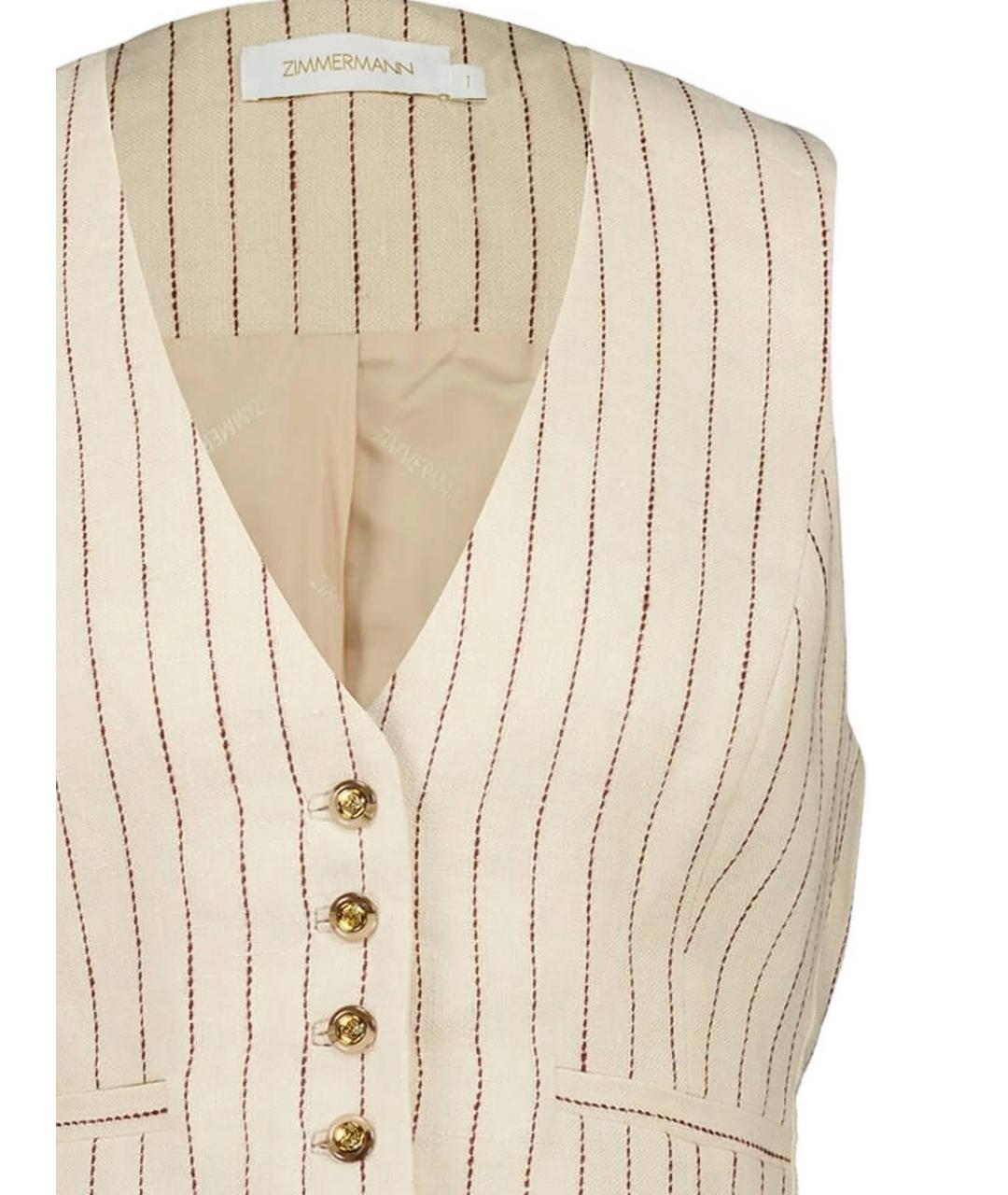 ZIMMERMANN Мульти льняной жилет, фото 2
