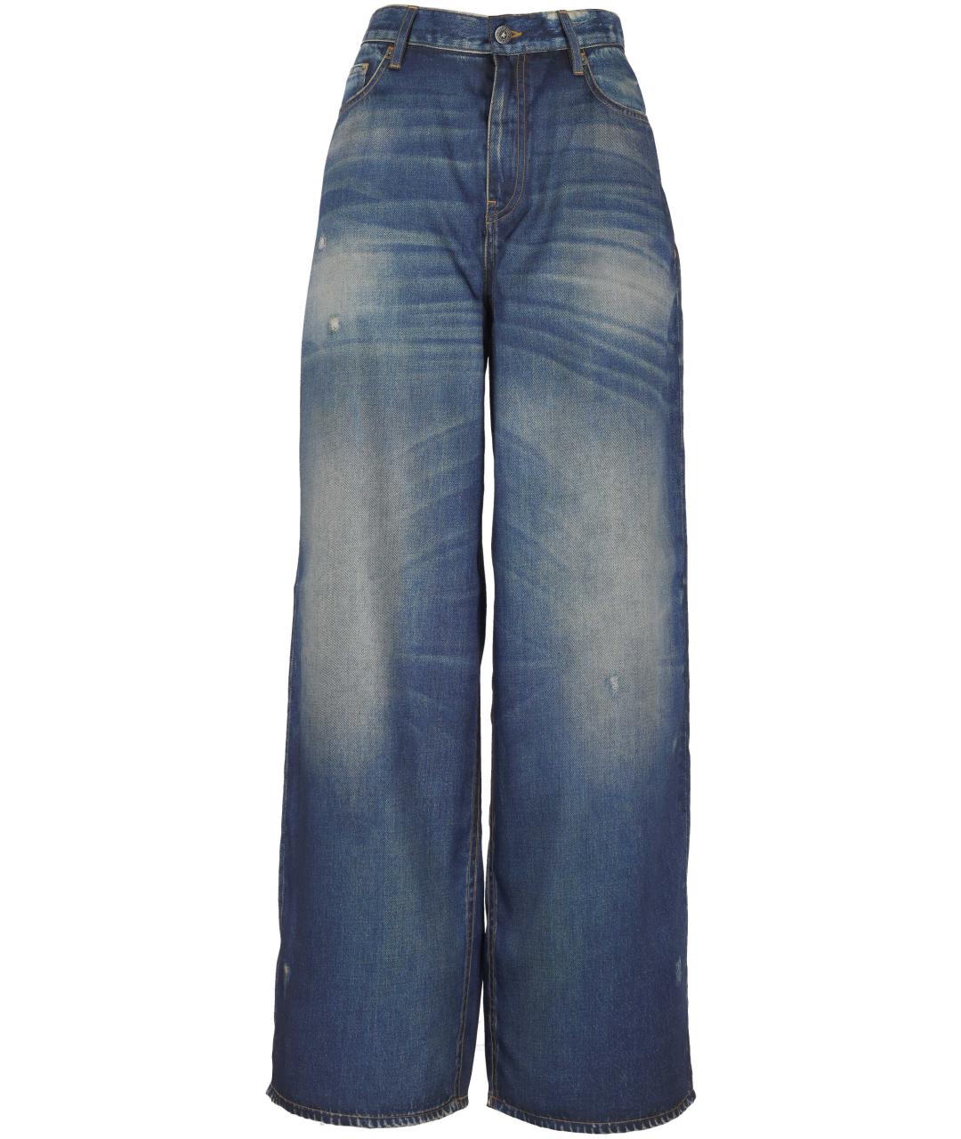 GOLDEN GOOSE DELUXE BRAND Синие прямые джинсы, фото 1