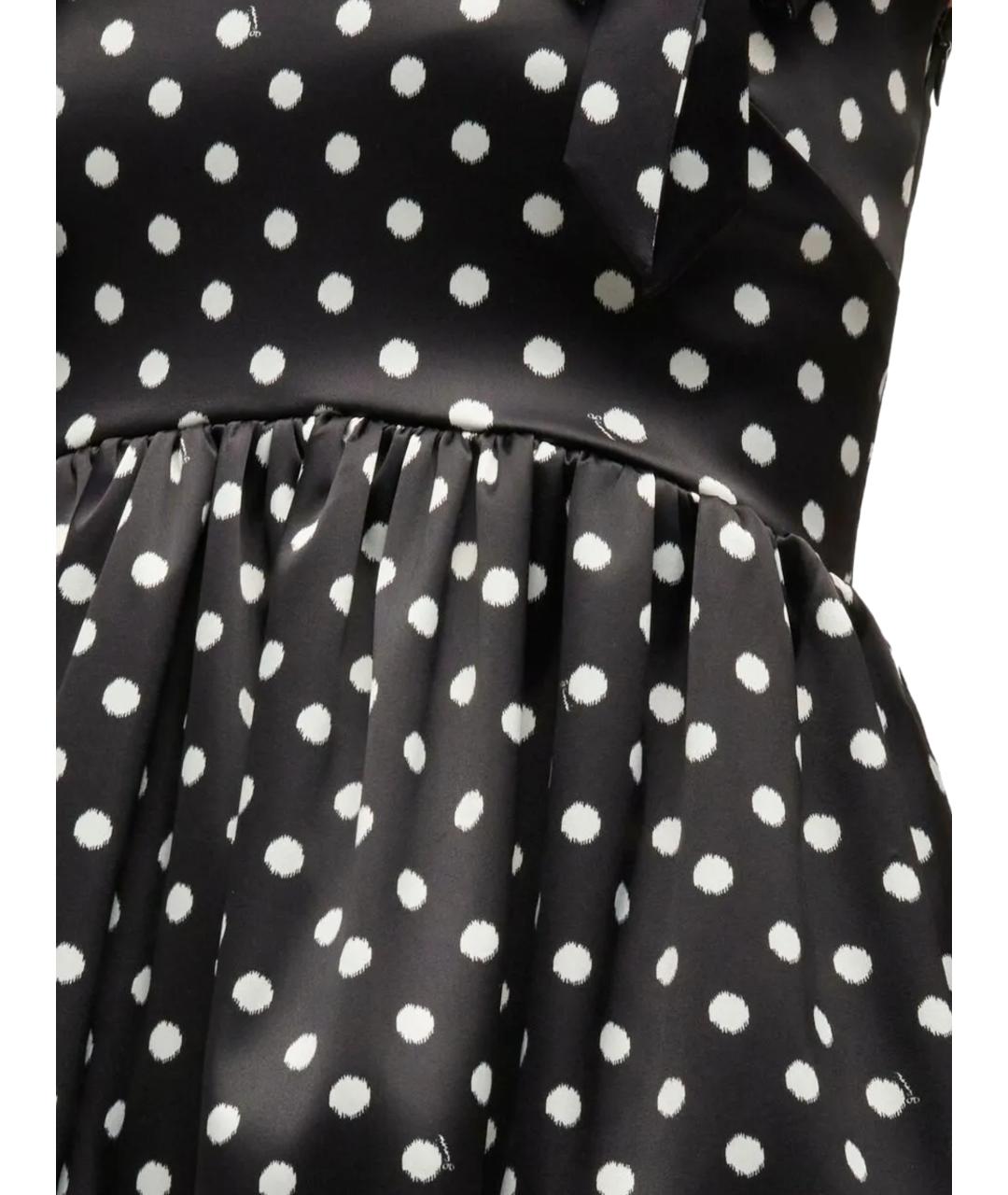 GANNI Черное полиэстеровое повседневное платье, фото 2