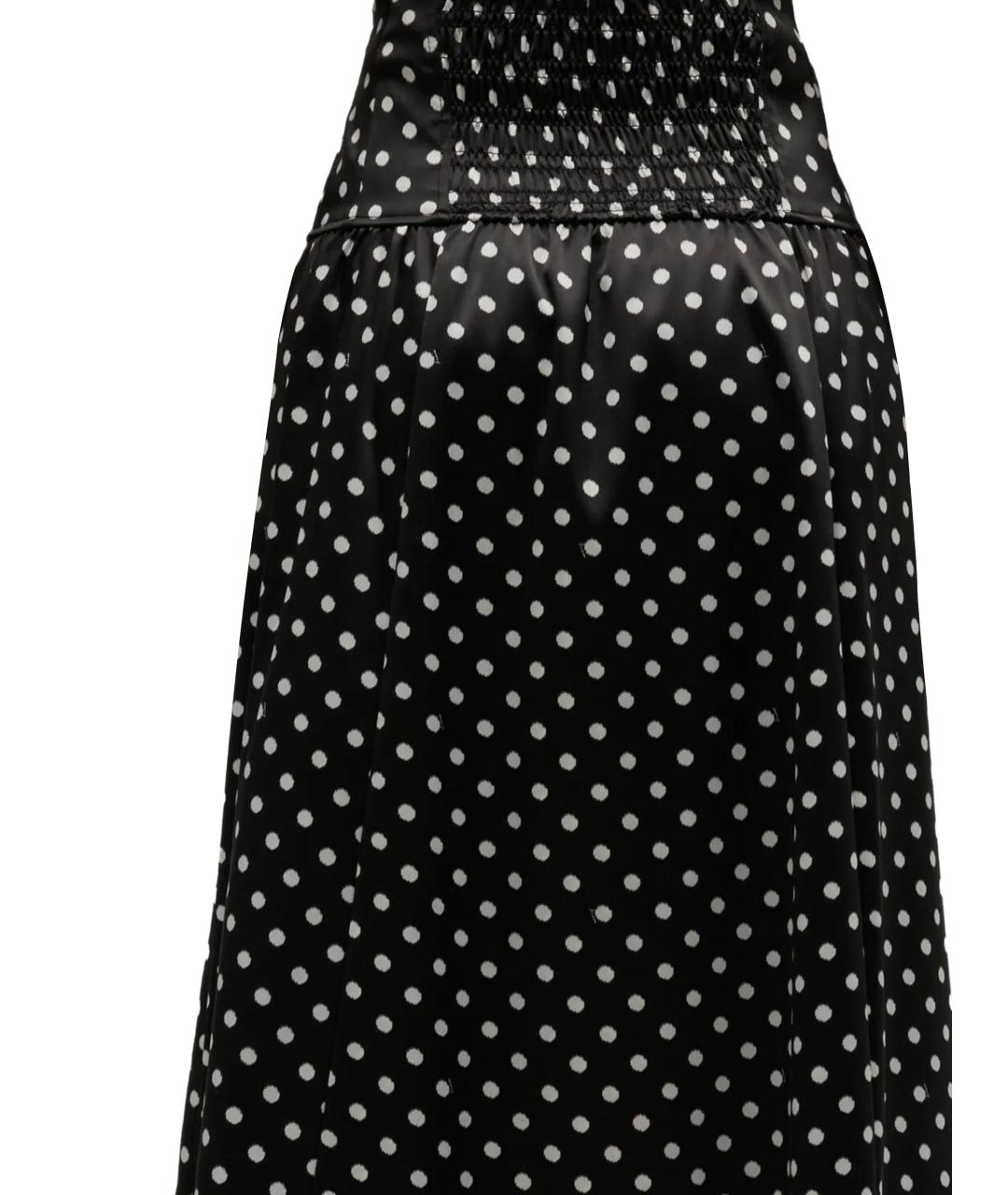 GANNI Черная полиэстеровая юбка миди, фото 3