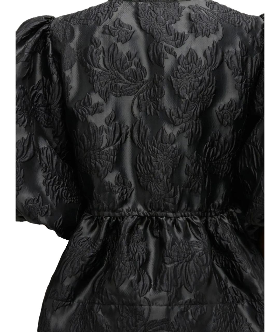 GANNI Черная полиэстеровая блузы, фото 3