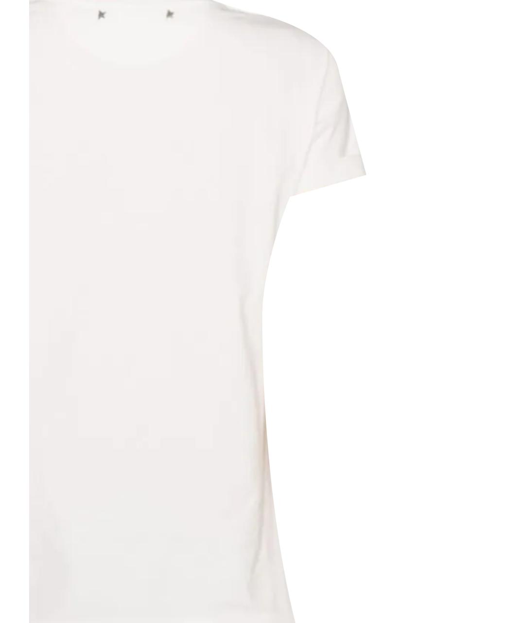 GOLDEN GOOSE DELUXE BRAND Белая хлопковая футболка, фото 3