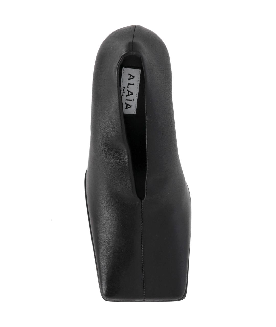 ALAIA Черные кожаные туфли, фото 4
