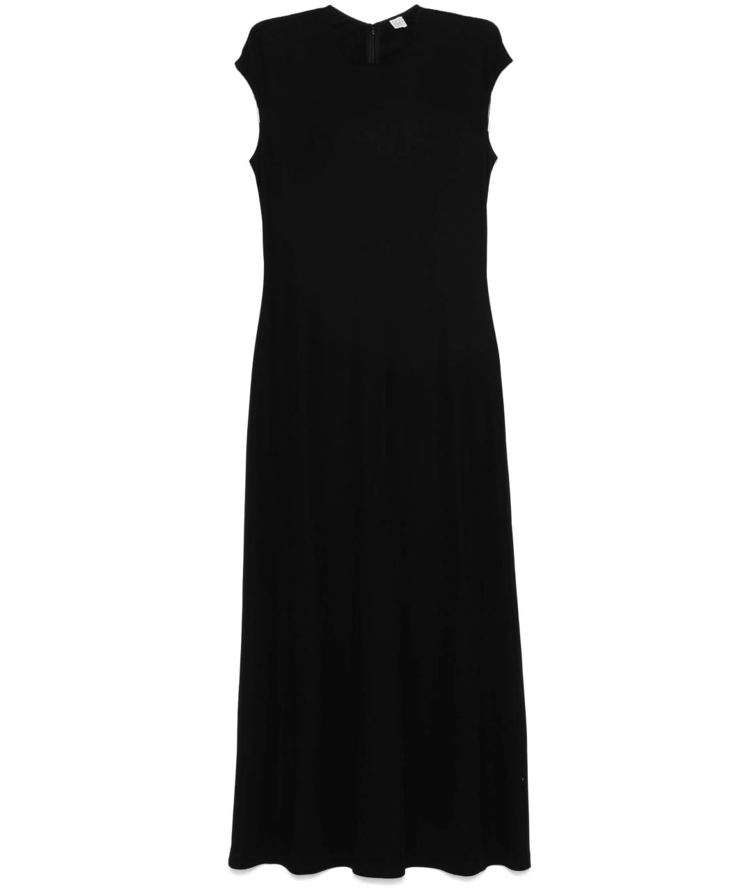 TOTEME Черное вискозное повседневное платье, фото 1