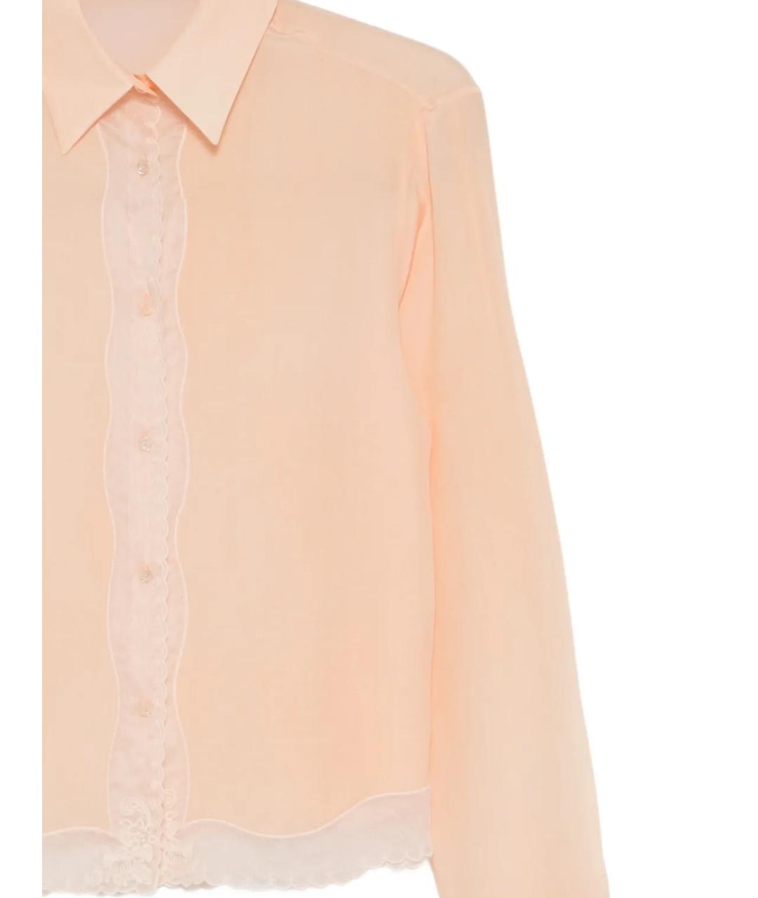 ERMANNO SCERVINO Розовая шелковая рубашка, фото 2