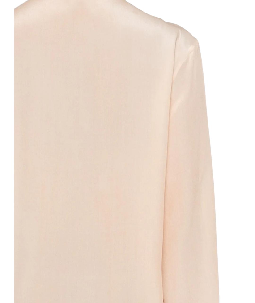 ERMANNO SCERVINO Розовая шелковая рубашка, фото 3