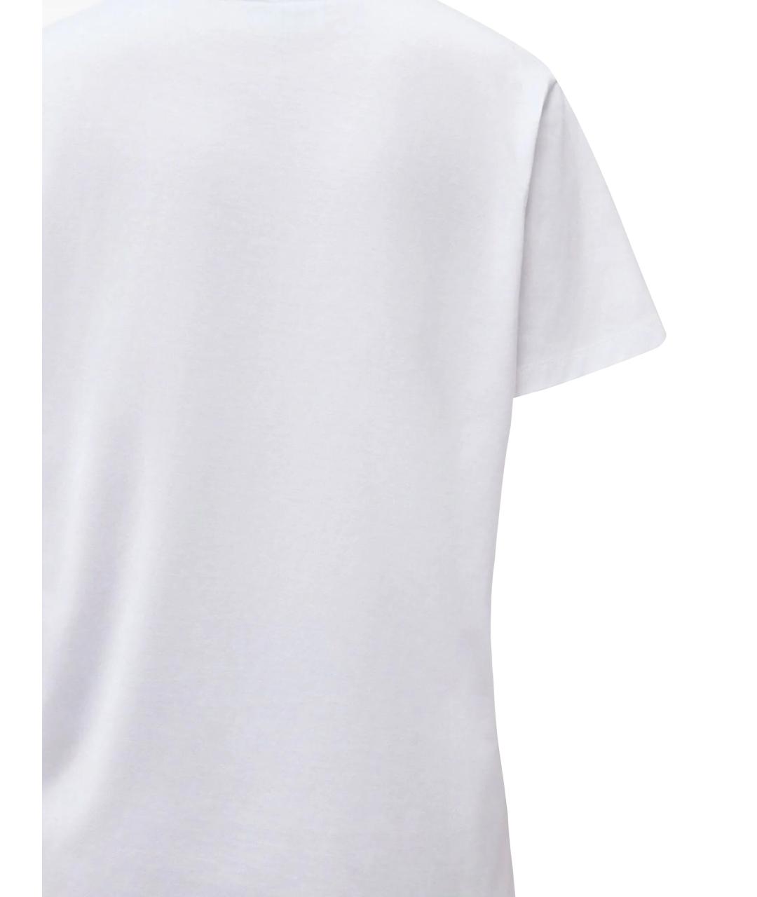 GANNI Белая хлопковая футболка, фото 3