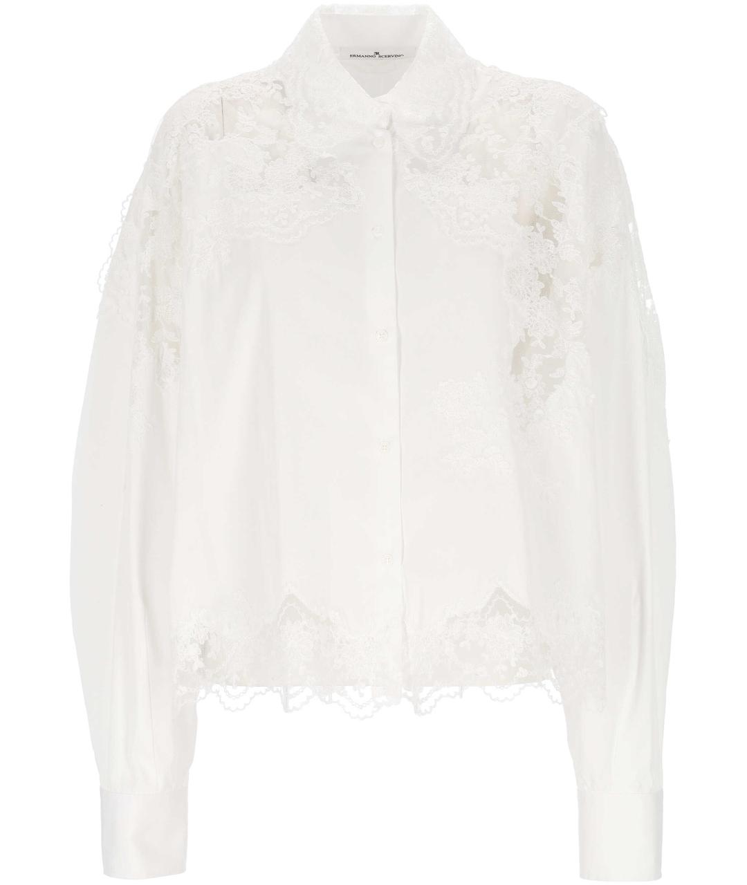 ERMANNO SCERVINO Белая хлопковая рубашка, фото 1