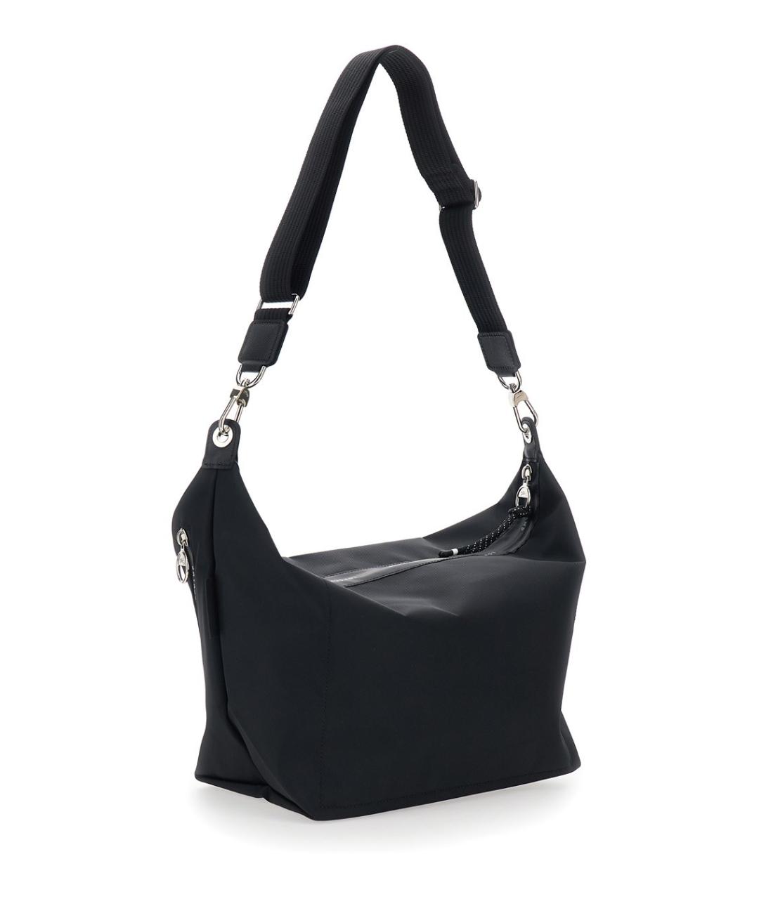 LONGCHAMP Черная тканевая сумка тоут, фото 2