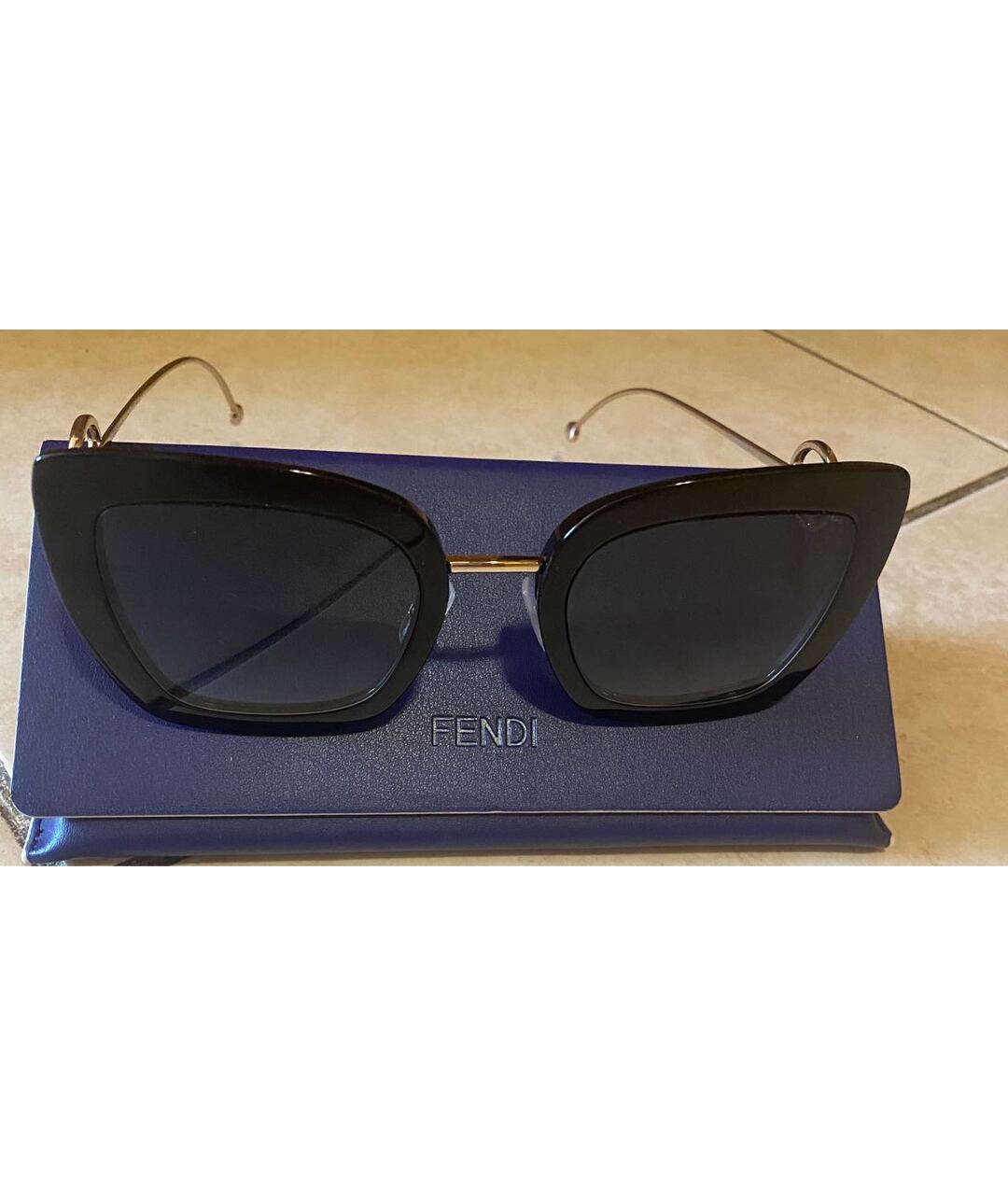 FENDI Черные солнцезащитные очки, фото 6