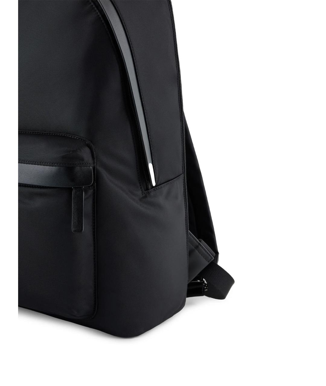 EMPORIO ARMANI Черный тканевый рюкзак, фото 4