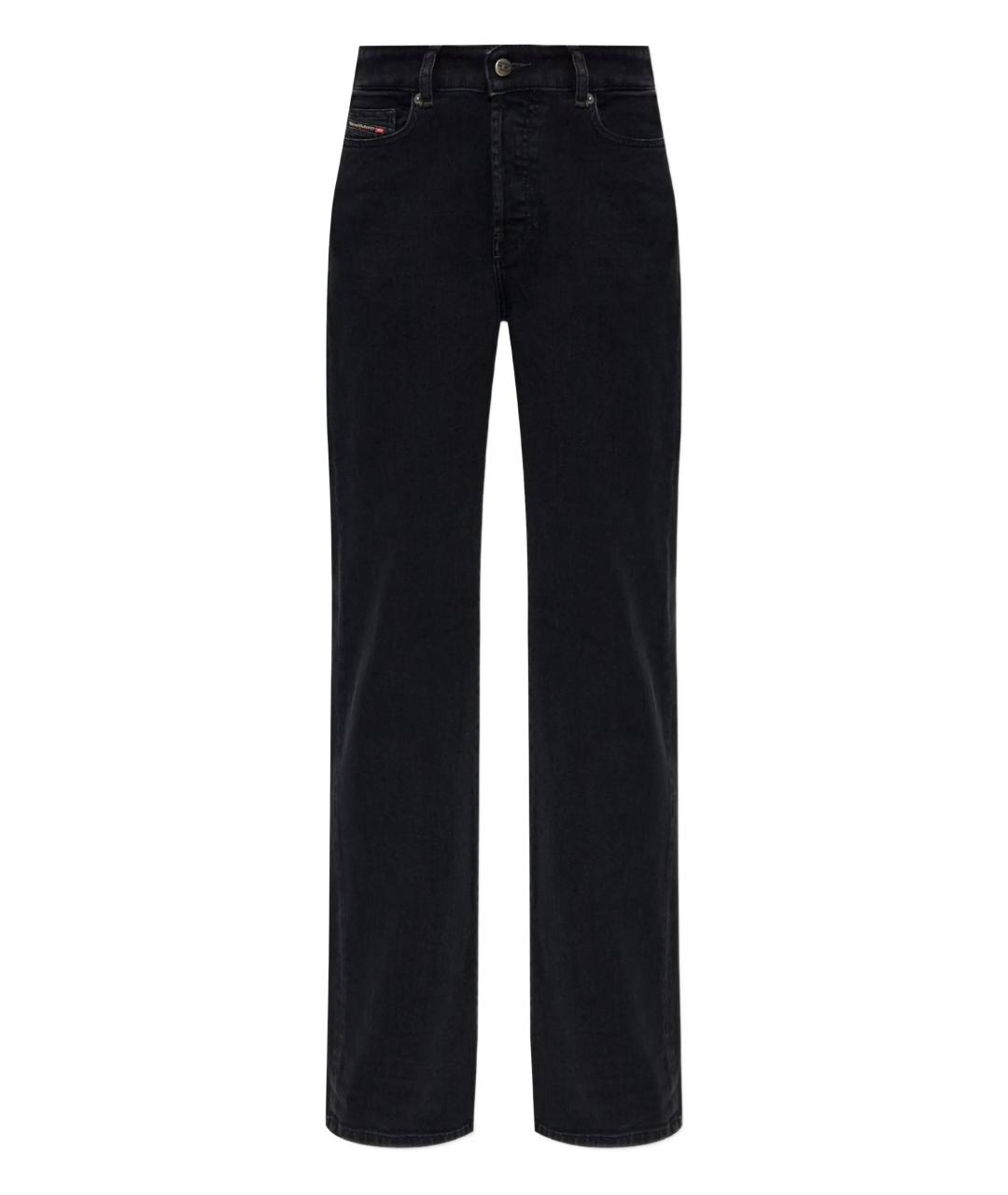 DIESEL Черные хлопко-эластановые прямые джинсы, фото 1