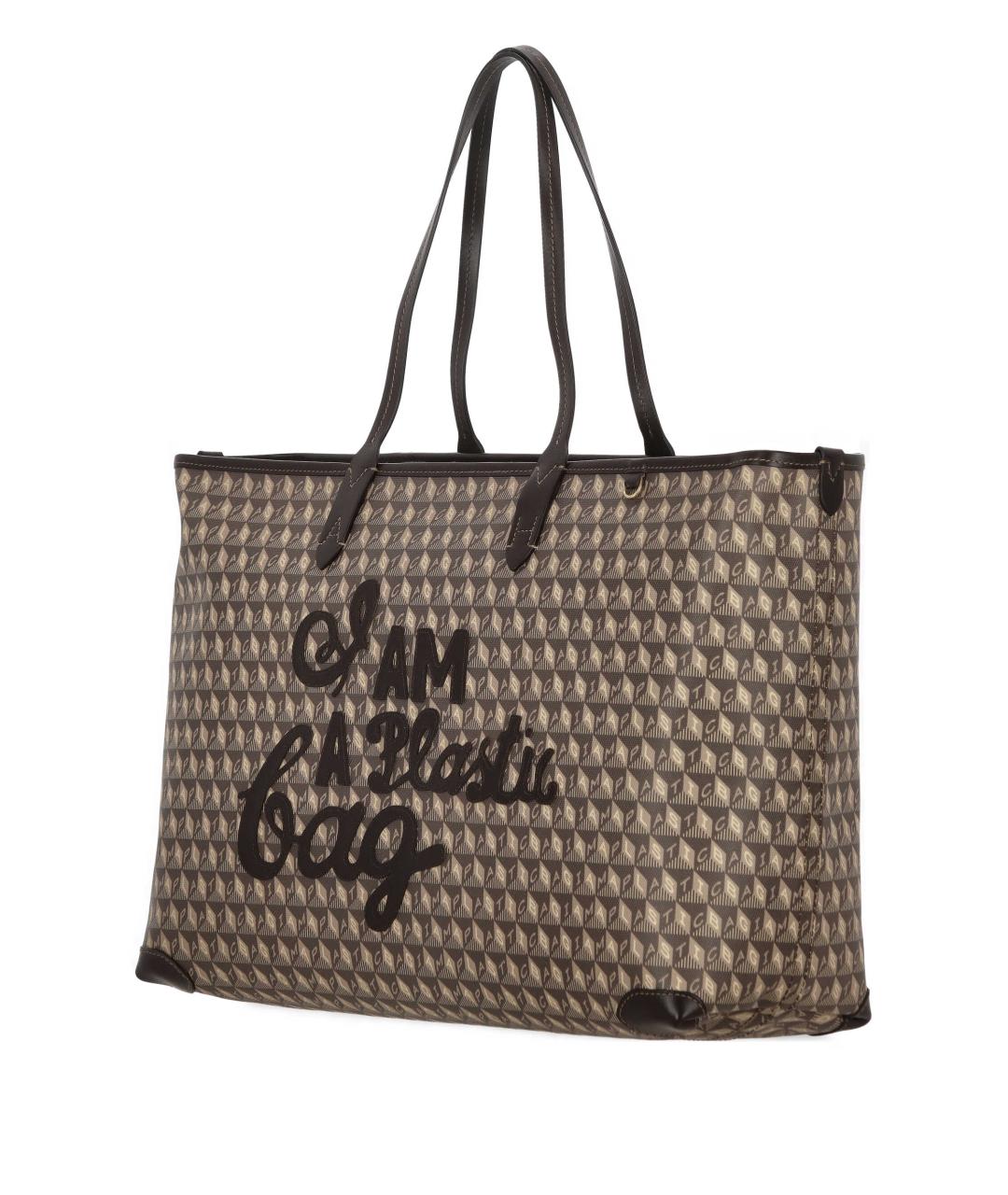 ANYA HINDMARCH Коричневая сумка тоут, фото 2