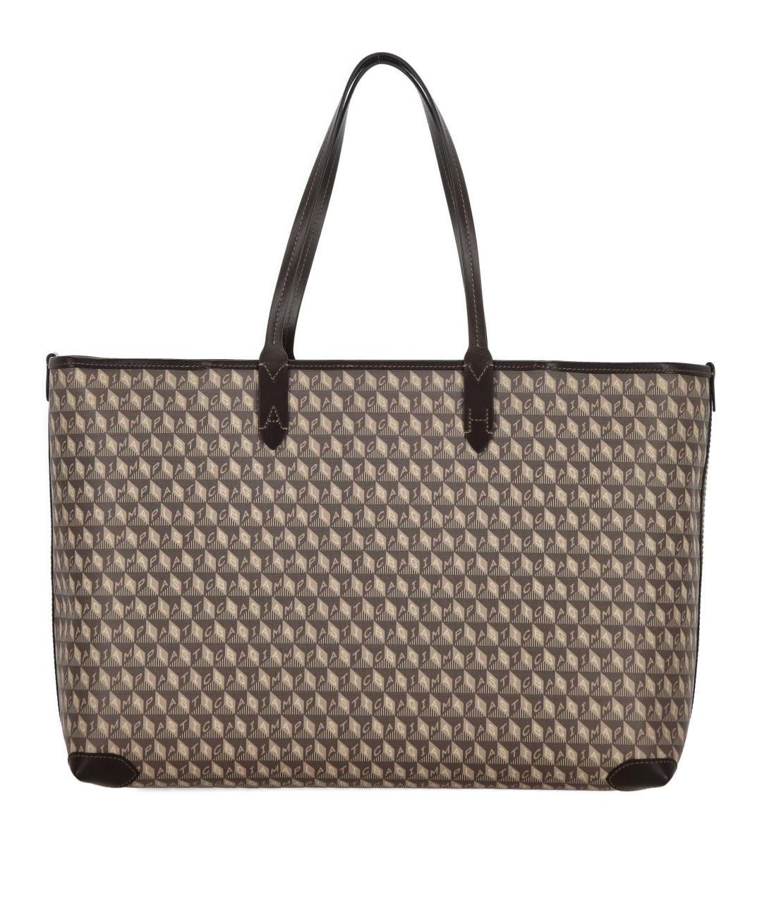 ANYA HINDMARCH Коричневая сумка тоут, фото 3