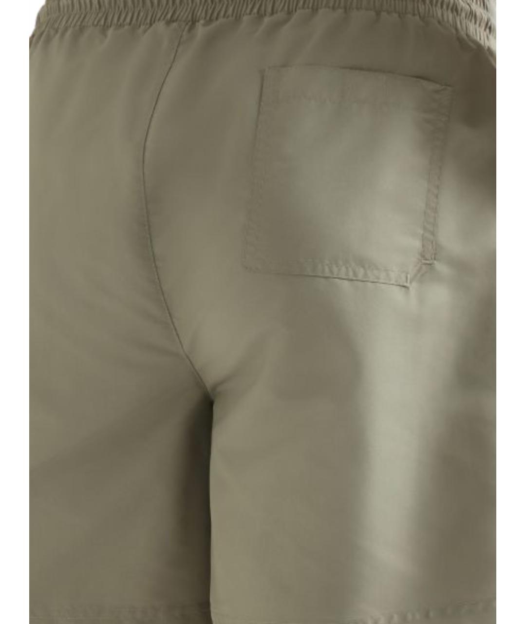 BRUNELLO CUCINELLI Хаки полиамидовые шорты, фото 3