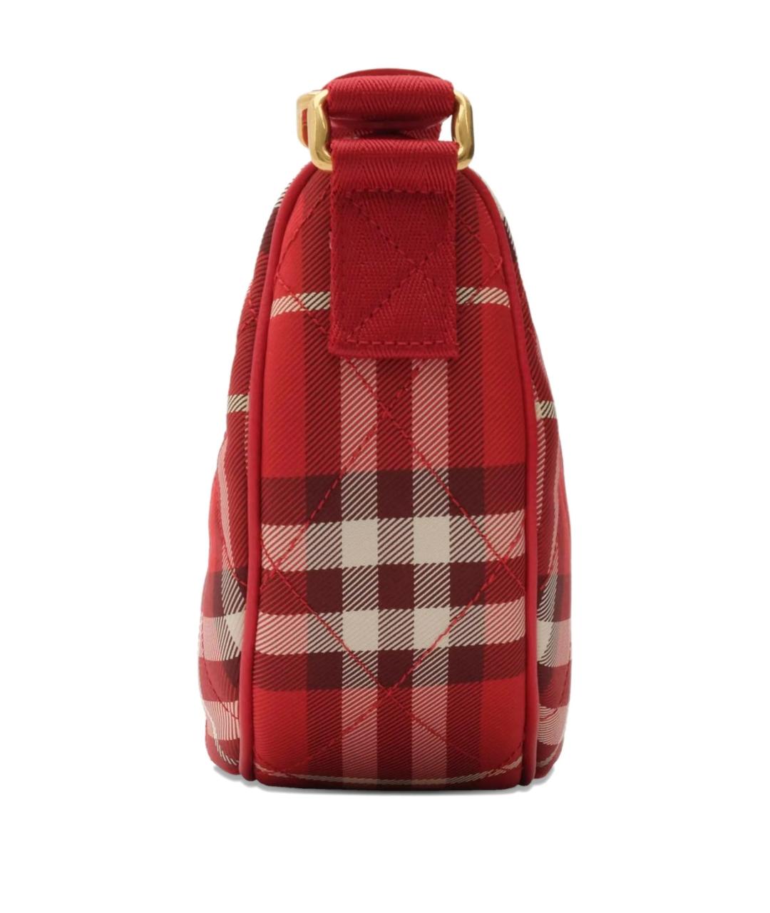 BURBERRY Красная тканевая сумка через плечо, фото 2