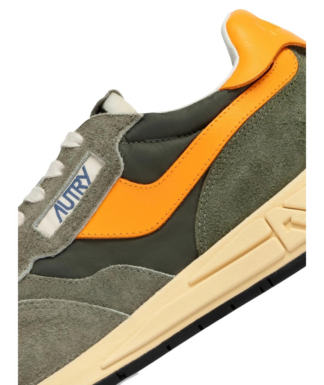 AUTRY Зеленые замшевые низкие кроссовки / кеды, фото 3