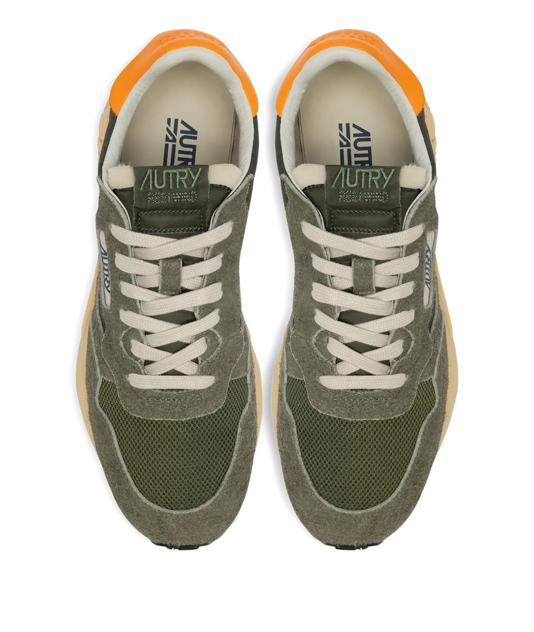 AUTRY Зеленые замшевые низкие кроссовки / кеды, фото 5