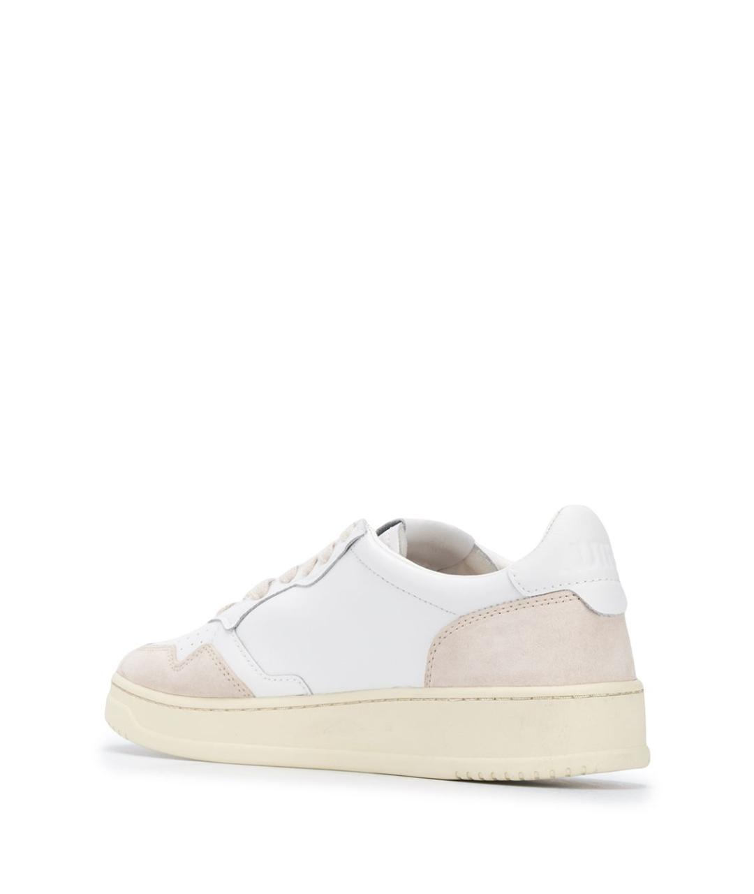 AUTRY Белые кожаные низкие кроссовки / кеды, фото 3