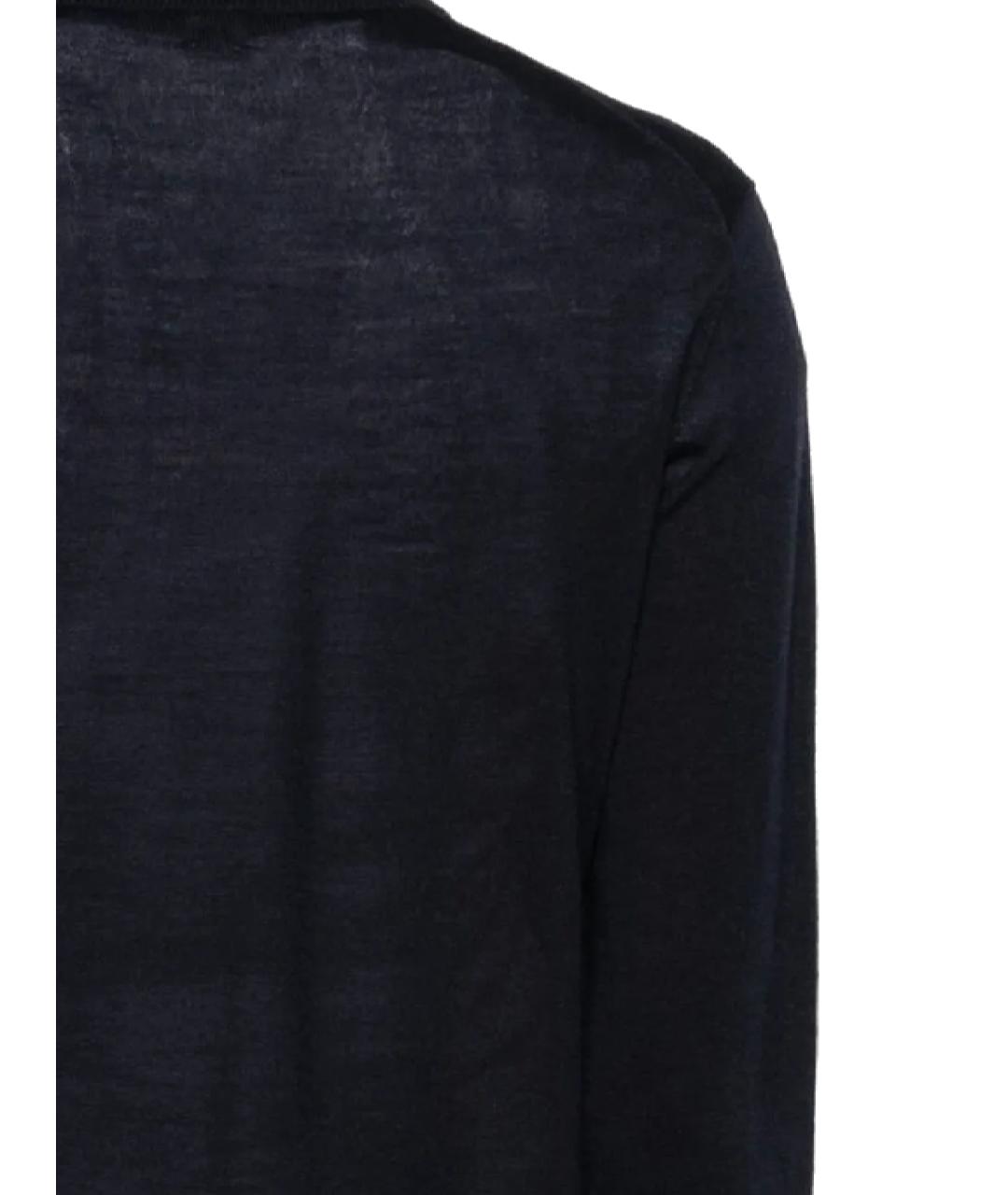 TOTEME Темно-синий шерстяной джемпер / свитер, фото 3