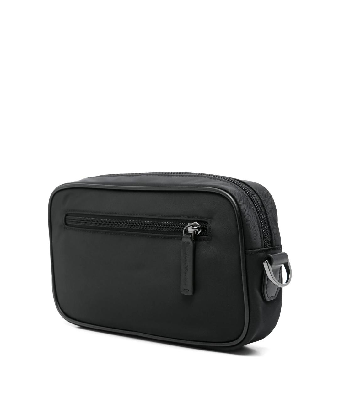 EMPORIO ARMANI Черная синтетическая барсетка, фото 2